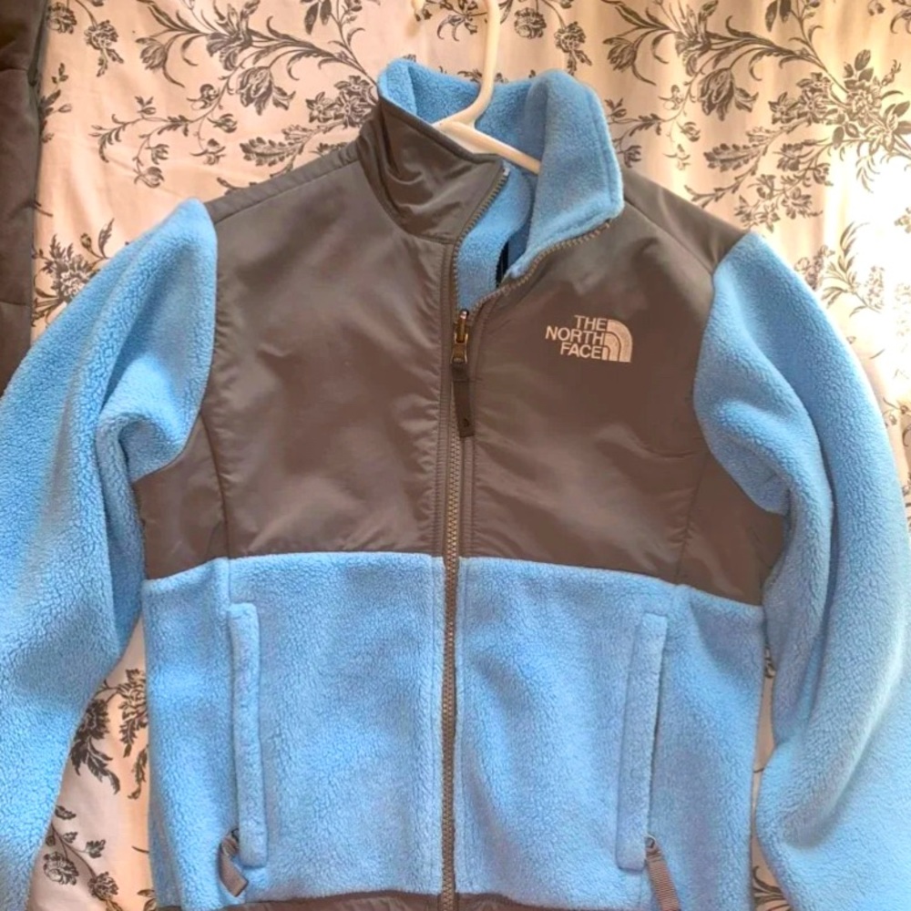 Light Blue/Gray Child NorthFace